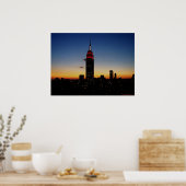 Empire State Building op Sunset Poster (Keuken)