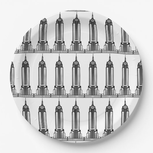 Empire State Building Paper Borden Papieren Bordje (Voorkant)