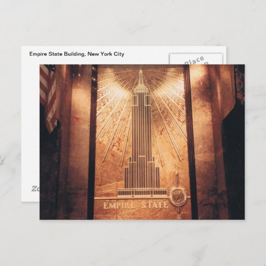 Empire State Building Post Card Briefkaart (Voorkant / Achterkant)