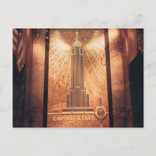 Empire State Building Post Card Briefkaart (Voorkant)