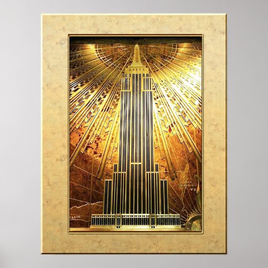 Empire State Building Poster (Deco) (Voorkant)