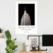 Empire State Building Poster (Getint) (Thuiskantoor)