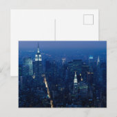 Empire State Building 's Nachts Briefkaart (Voorkant / Achterkant)