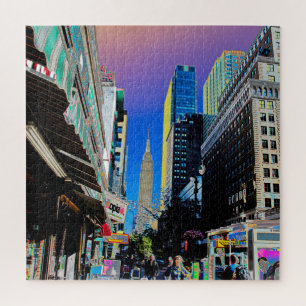 Empire State Building vanaf het 42e St. New York Legpuzzel