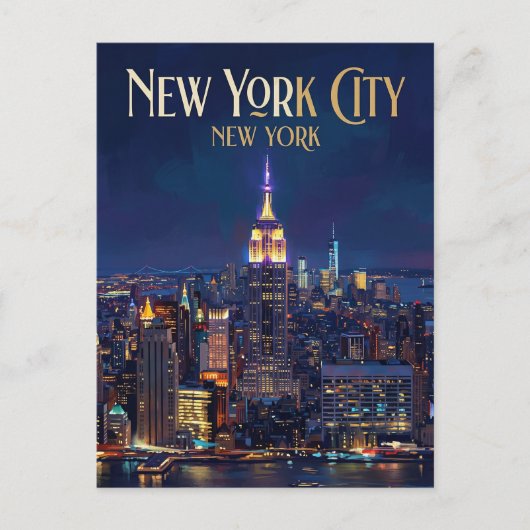 Empire State Building VS Briefkaart (Voorkant)