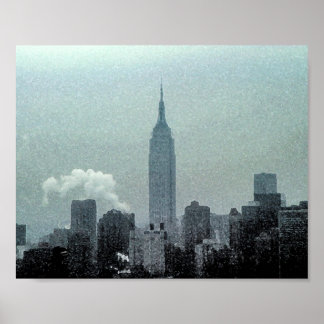 Empire State Building Waterverf 8x10 Poster