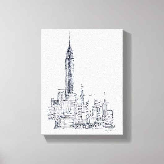 Empire State Canvas Afdruk (Voorkant)