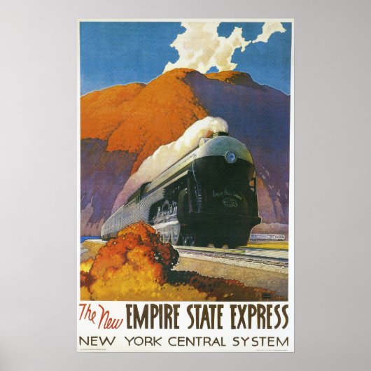 Empire State Express Locomotive Print (Voorkant)