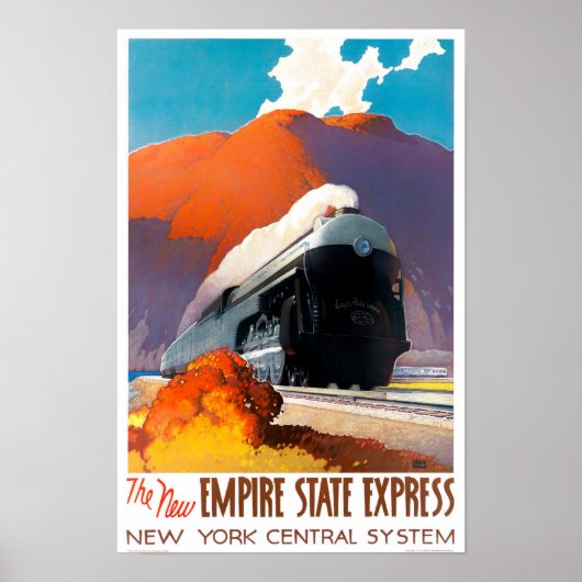 Empire State Express vintage-poster Poster (Voorkant)
