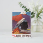 Empire State Express Vintage Poster teruggezet Briefkaart (Staand voorkant)