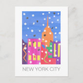 Empire State in Snow briefkaart (Voorkant)