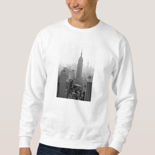 Empire State Mannen Long-Sleeved T-Shirt (Voorkant)