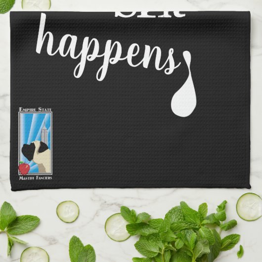 Empire State Mastiff Fanciers towel Spit Theedoek (Gevouwen)