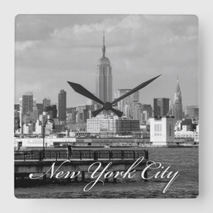 Empire State New York City Vierkante Klok