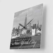 Empire State New York City Vierkante Klok (Hoek)