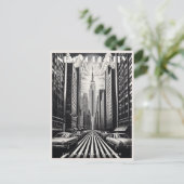 Empire State New York USA Reizen  Kunst Briefkaart (Staand voorkant)