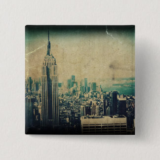 Empire State of Mind Vierkante Button 5,1 Cm