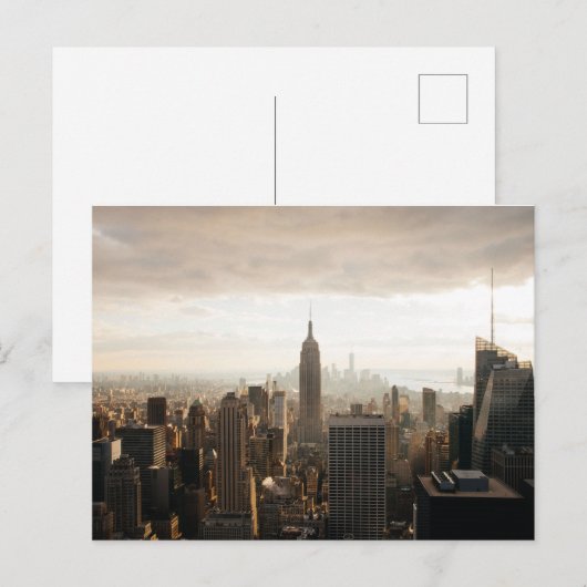 Empire State Skyline (New York, NY) Briefkaart (Voorkant / Achterkant)