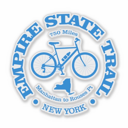 Empire State Trail (fietsen) Sticker (Voorkant)