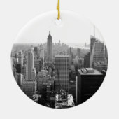 Empire States Building Manhattan Keramisch Ornament (Achterkant)