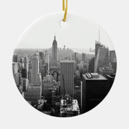 Empire States Building Manhattan Keramisch Ornament (Voorkant)