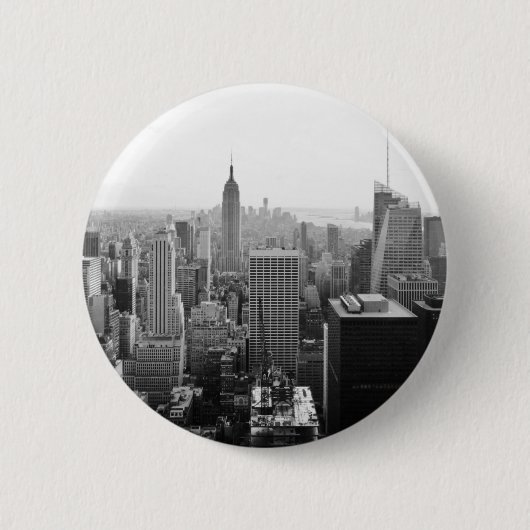 Empire States Building Manhattan Ronde Button 5,7 Cm (Voorkant)