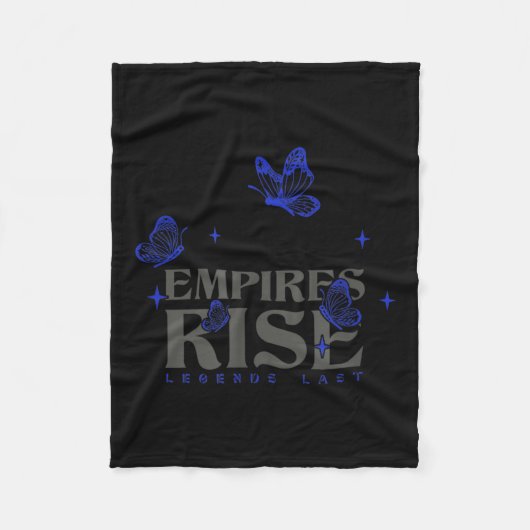 Empires Rise Legend Laatste Inspirerend Vlinder Q Fleece Deken (Voorkant)