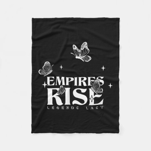 Empires Rise Legend Laatste Inspirerend Vlinder Q Fleece Deken (Voorkant)