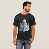 emple Majesty – Symmetrical South Indian Shrine in T-shirt (Voorkant volledig)