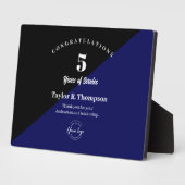 Employee 5 years of service Custom logo blue Fotoplaat (Zijkant)
