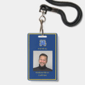 Employee Aangepaste Marine Foto Logo Badge (Voorzijde met lanyard)