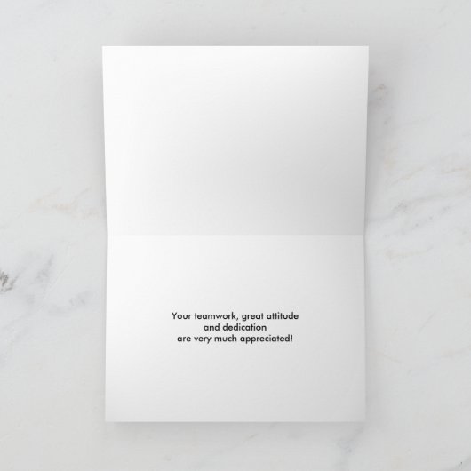 Employee Appreciation Kaart (Binnen)