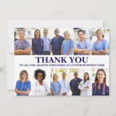 Employee Appreciation Personalized 8 Photo Collage Bedankkaart (Voorkant)