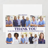 Employee Appreciation Personalized 8 Photo Collage Bedankkaart (Voorkant / Achterkant)