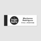 Employee Business Logo Magnetic Safety Pin Naamplaatje (Voorkant)