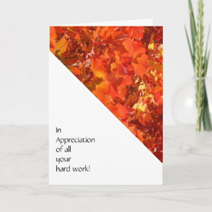Employee Cards In Appregation all your hard work! Bedankkaart