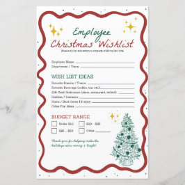 Employee Christmas Wish List Office Gift Exchange