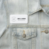 Employee Custom Business logo Magnetic Naamplaatje (In situ)