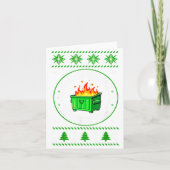 Employee Dumpster Fire Resnse Team Ugly Christmas  Kaart (Voorkant)