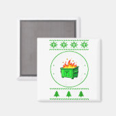 Employee Dumpster Fire Resnse Team Ugly Christmas  Magneet (Voorkant / Achterkant)
