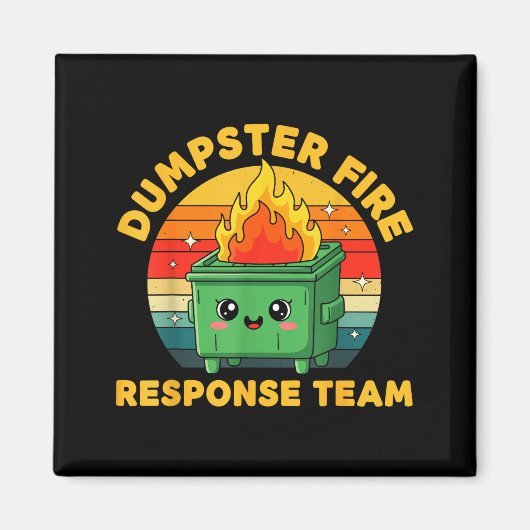 Employee Dumpster Fire Resnse Team Ugly Christmas  Magneet (Voorkant)