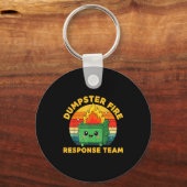 Employee Dumpster Fire Resnse Team Ugly Christmas  Sleutelhanger (Voorkant)