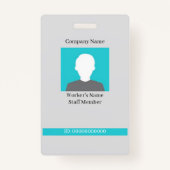 Employee ID Workers Employee Staff Member Badge 2 (Voorkant)