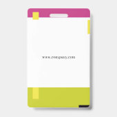 Employee ID Workers Employee Staff Member Badge 3 (Back)