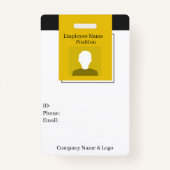 Employee ID Workers Employee Staff Member Badge 4 (Voorkant)
