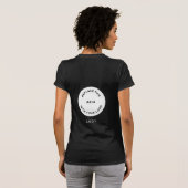 Employee Name Business Logo Front Back HoodIie T-shirt (Achterkant volledig)