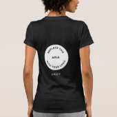 Employee Name Business Logo Front Back HoodIie T-shirt (Achterkant)