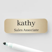 Employee Name Tag | Personalized Badge (In situ)