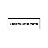 Employee of the Month Business Zelfinktende Stempel (Design)