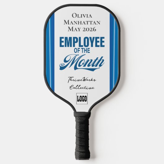 Employee of the Month Custom Business Recognition Pickleball Paddle (Voorkant)